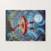 Ladybugs dancing on a Mushroom - Whimsical Legpuzzel (Horizontaal)