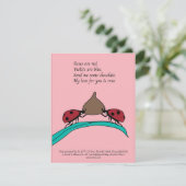 Ladybugs en chocolade AI-kaart Feestdagenkaart (Staand voorkant)