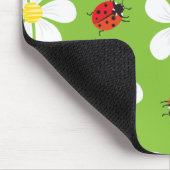 Ladybugs en Daisies Mousepad Muismat (Hoek)