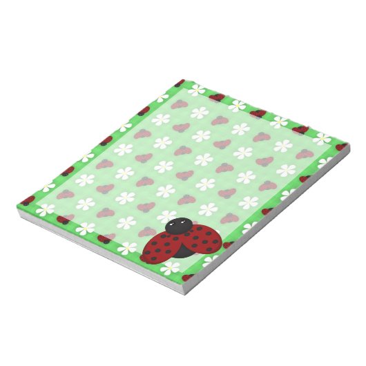 Ladybugs en Daisies Notitieblok (Linkerzijde)