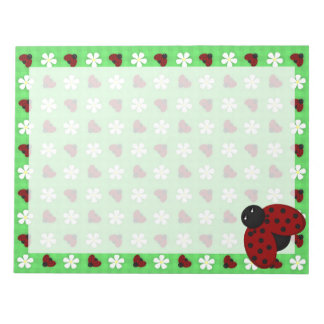 Ladybugs en Daisies Notitieblok