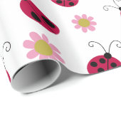 Ladybugs en Flowers Cadeaupapier (Rol Hoek)