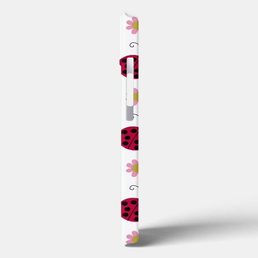 Ladybugs en Flowers Case-Mate iPhone Case (Achterkant / Links)