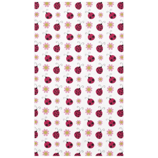 Ladybugs en Flowers Tafelkleed (Voorkant)