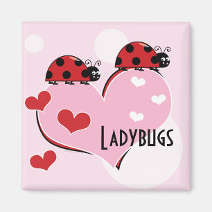  Ladybugs en harten Magneet
