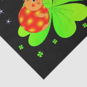 ladybugs- en klaverpapier tissuepapier (Detail)