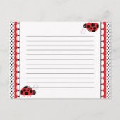 Ladybugs en Polka Dots Mam Advice Kaart (Achterkant)