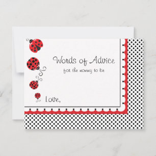 Ladybugs en Polka Dots Mam Advice Kaart