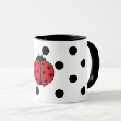Ladybugs- en polkadots mok (Voorkant rechts)