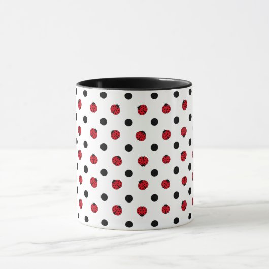 Ladybugs- en polkadots mok (Midden)