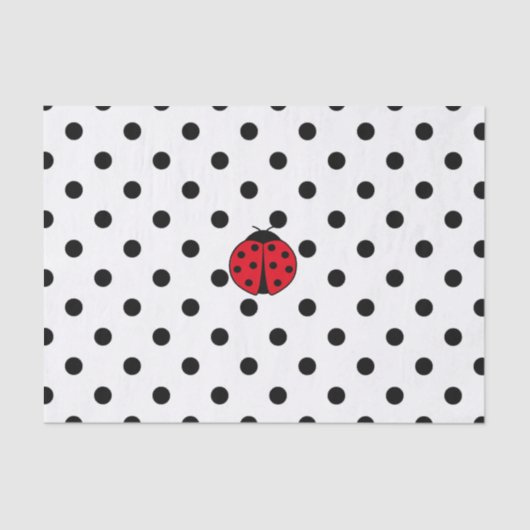 Ladybugs- en polkadots tissuepapier (Voorkant)