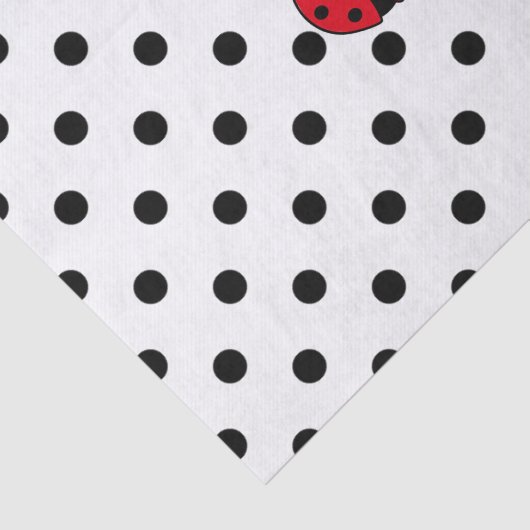 Ladybugs- en polkadots tissuepapier (Detail)