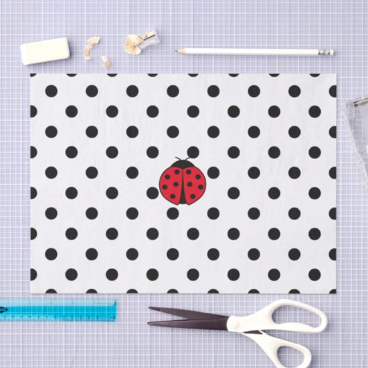 Ladybugs- en polkadots tissuepapier (Craft)