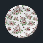 Ladybugs- en roze Daisies-patroon Papieren Bordje<br><div class="desc">Ladybug papieren borden met ladybugs die tussen roze daisies vliegen voor verjaardagsfeestjes,  baby showers en nog veel meer!</div>