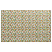 Ladybugs en Summer Meadow Flowers Natuur Pattern Stof (Yard (91,4 cm))