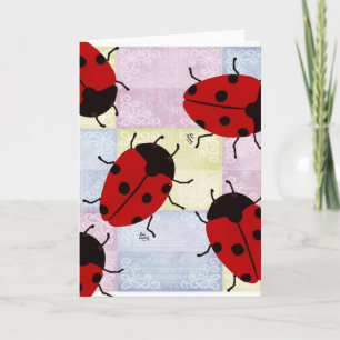 LADYBUGS FEESTDAGEN KAART
