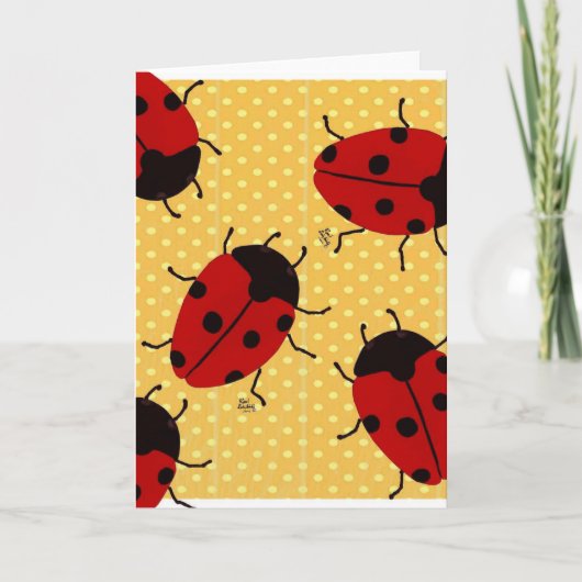 LADYBUGS FEESTDAGEN KAART (Voorkant)