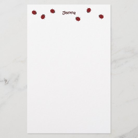 Ladybugs Galore Stationery for Kids Briefpapier (Voorkant)
