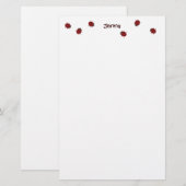 Ladybugs Galore Stationery for Kids Briefpapier (Voorkant / Achterkant)