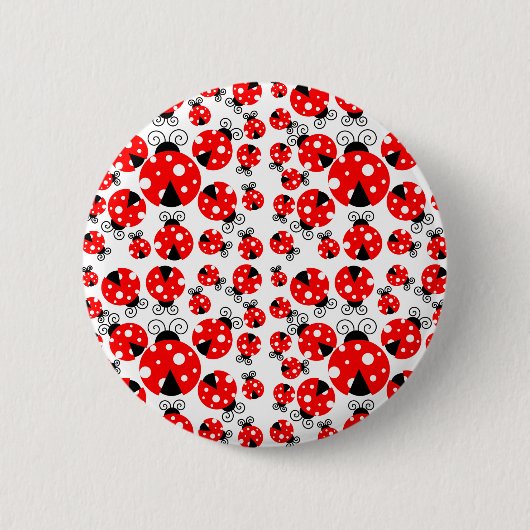 ladybugs geluk ronde button 5,7 cm (Voorkant)