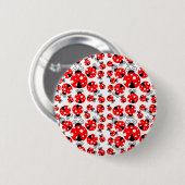ladybugs geluk ronde button 5,7 cm (Voorkant /achterkant)
