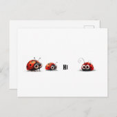 Ladybugs Gezegde Hi Briefkaart (Voorkant / Achterkant)