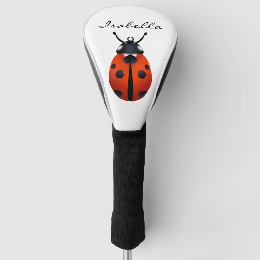 Ladybugs Golf Head Hoesje Golfheadcover (Voorkant)