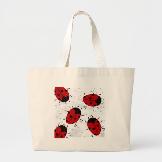 LADYBUGS GROTE TOTE BAG (Voorkant)