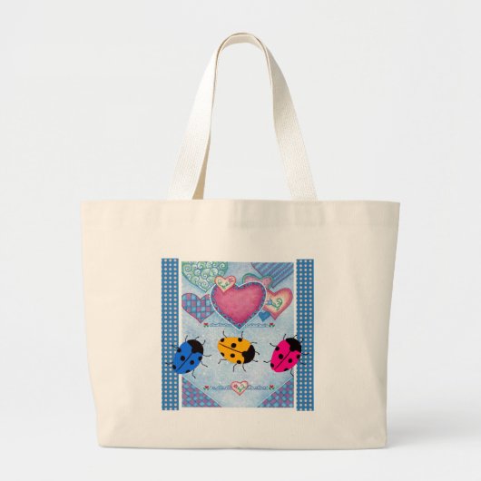 LADYBUGS GROTE TOTE BAG (Voorkant)
