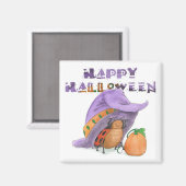 LadyBug's Happy Halloween Magnet (Voorkant / Achterkant)