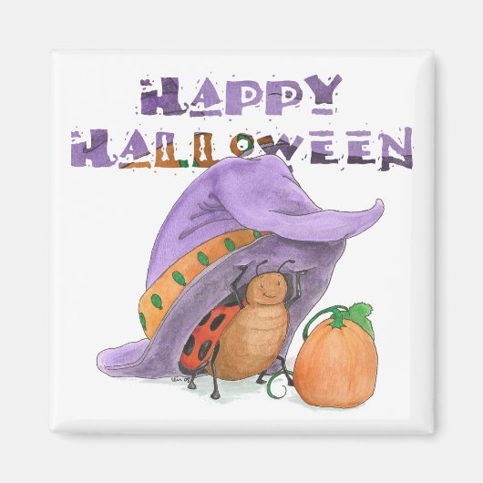 LadyBug's Happy Halloween Magnet (Voorkant)