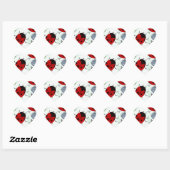 LADYBUGS HART STICKER (Vel)