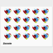 LADYBUGS HART STICKER (Vel)