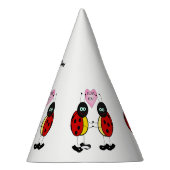 Ladybugs houden handen in elkaar feesthoedjes (Rechts)