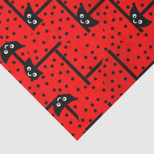 Ladybugs hustle - leuke ladybugs race tissuepapier (Detail)