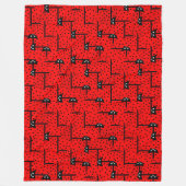 Ladybugs hustle - leuke lieveheersbeestje patroon fleece deken (Voorkant)