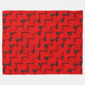 Ladybugs hustle - leuke lieveheersbeestje patroon fleece deken (Voorkant (Horizontaal))