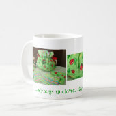 Ladybugs in Clover-Blijf Cozy met Tea Mok (Voorkant links)