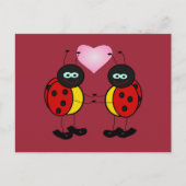 Ladybugs in Love Briefkaart (Voorkant)