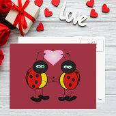 Ladybugs in Love Briefkaart