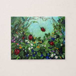 Ladybugs in Play Puzzle Legpuzzel
