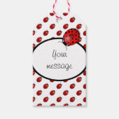 Ladybugs in rood cadeaulabel (Voorkant)