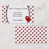 Ladybugs in rood visitekaartje (Voorkant / Achterkant)
