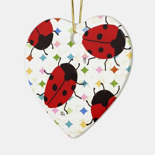 LADYBUGS KERAMISCH ORNAMENT (Links)
