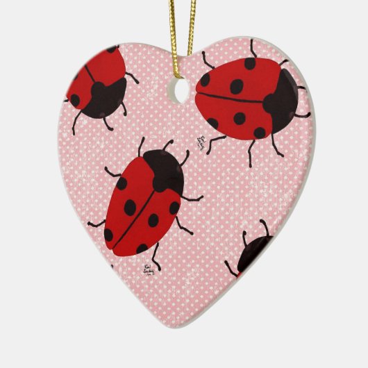 LADYBUGS KERAMISCH ORNAMENT (Links)