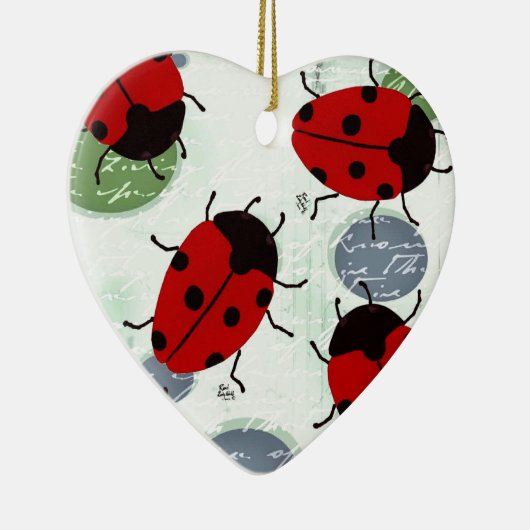 LADYBUGS KERAMISCH ORNAMENT (Rechts)