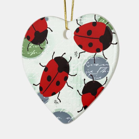 LADYBUGS KERAMISCH ORNAMENT (Links)
