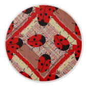 LADYBUGS KERAMISCHE KNOP (Voorkant)