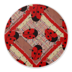 LADYBUGS KERAMISCHE KNOP