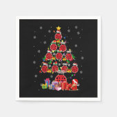 Ladybugs kerstboom Funny Santa ELF Ladybug Lo Servet (Voorkant)